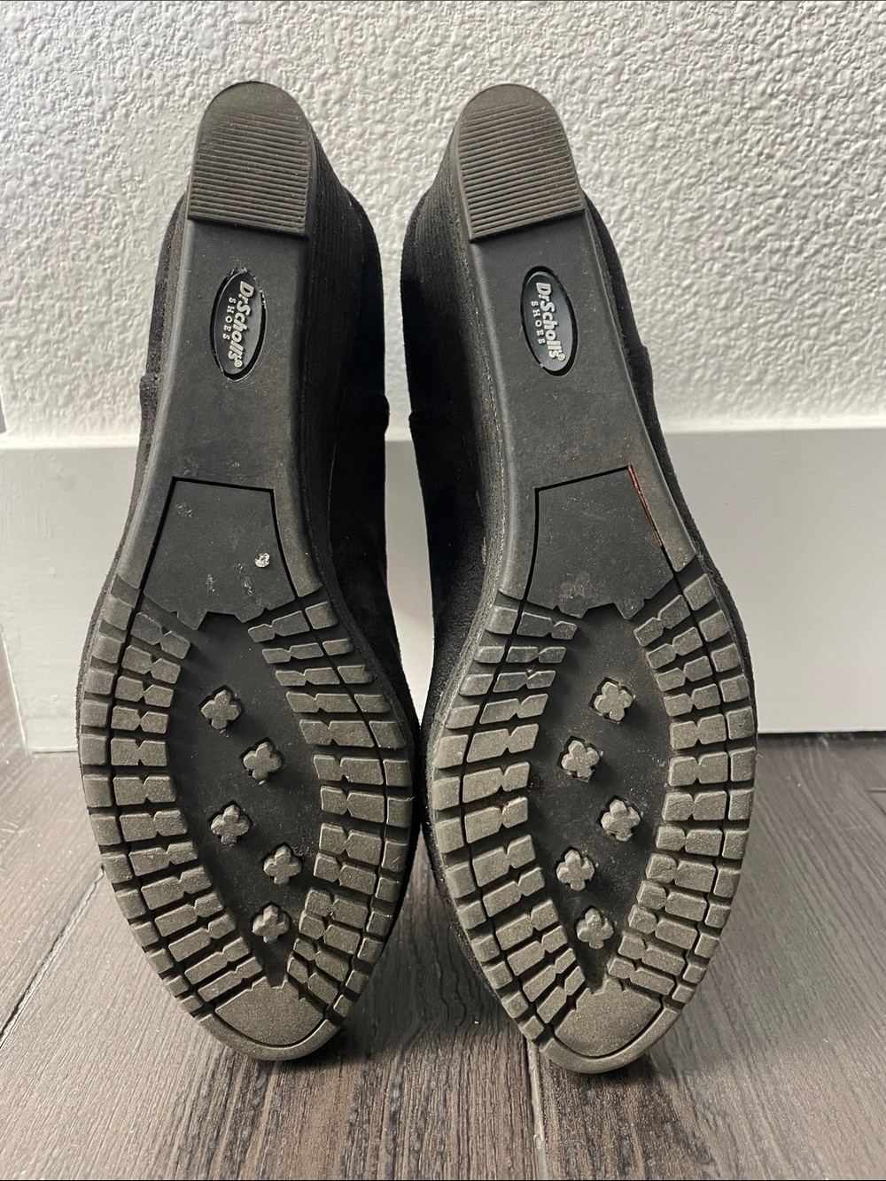 Dr. Scholl's Black Suede Wedge Chelsea Ankle Boots - Picture 5 of 5